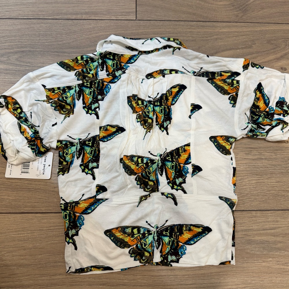 Free People Butterfly Print top - Picture 3 of 5